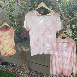 Alexander Wang thin slub tie dye tee